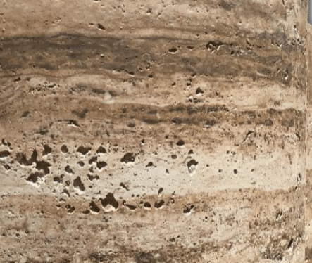 Linear Travertine Clay Bank